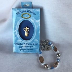 Nurse bracelet and pin set